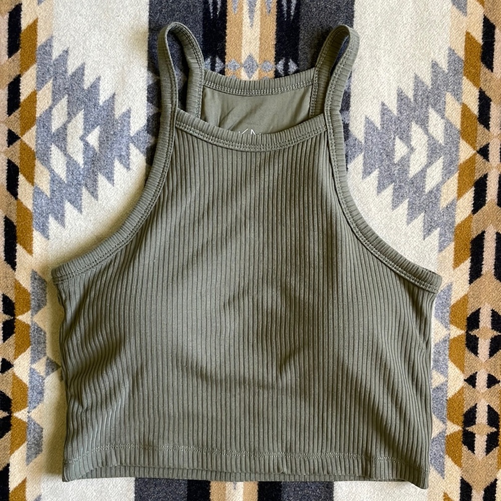 High Neck Crop Top